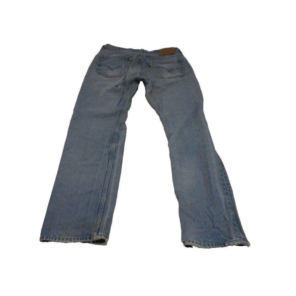 Levi's Jeans Mens 501xx 34x36 Blue Denim Button Fly Light Wash Distressed VTG 90
